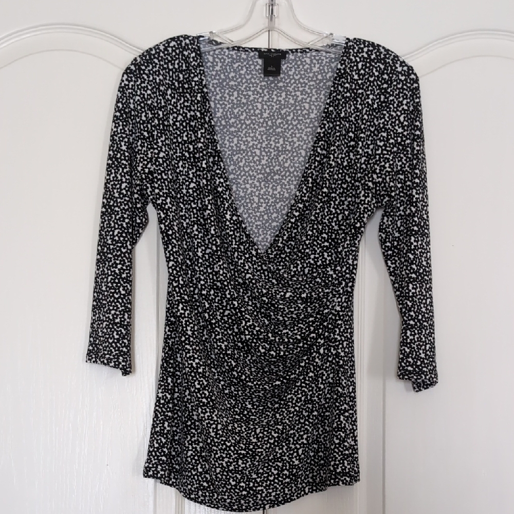 Ann Taylor Wrap Floral  Blouse